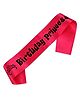 Wobbox Happy Birthday Sash Birthday Princess Sash Birthday Decoration Items Pink -Pack Of 1