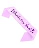 Wobbox Happy Birthday Sash Birthday Girl Sash Birthday Decoration Items Pink -Pack Of 1