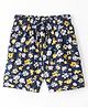 Fido Single Jersey Knit  Shorts Floral Print - Dark Navy