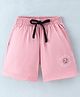 Fido Single Jersey Knit Shorts Text & Smiley Print - Pink