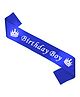 Wobbox Happy Birthday Sash Birthday Boy Sash Birthday Decoration Items Blue -Pack Of 1