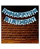 Wobbox 2nd Happy Birthday Banner, Happy Birthday Decoration Items Blue -Pack Of 1
