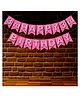 Wobbox 3rd Happy Birthday Banner, Happy Birthday Decoration Items Pink -Pack Of 1