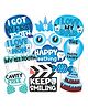 Wobbox I Got My First Tooth Props, My First Tooth Props, I Got My First Tooth Decoration Items- Blue-Pack Of 13