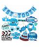 Wobbox First Tooth Decoration Items, I Got My First Tooth Decoration Items, First Tooth Celebration Blue Pack Of-14