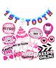 Wobbox First Tooth Decoration Items, I Got My First Tooth Decoration Items, First Tooth Celebration Blue Pack Of-14
