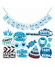 Wobbox First Tooth Decoration Items, I Got My First Tooth Decoration Items, First Tooth Celebration Blue Pack Of-14