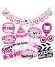 Wobbox First Tooth Decoration Items, I Got My First Tooth Decoration Items, First Tooth Celebration Pink Pack Of-14
