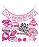 Wobbox First Tooth Decoration Items, I Got My First Tooth Decoration Items, First Tooth Celebration Pink Pack Of-14