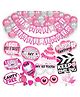 Wobbox First Tooth Decoration Items, I Got My First Tooth Decoration Items, First Tooth Celebration Pink Pack Of-34