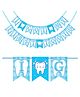 Wobbox First Tooth Banner, I Got My First Tooth Banner, I Got My First Tooth Decoration Items Blue-Pack Of 1