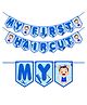 Wobbox My First Hair Cut Banner, Mundan Ceremony Banner, Mundan Ceremony Decoration Blue-Pack Of 1
