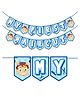 Wobbox My First Hair Cut Banner, Mundan Ceremony Banner, Mundan Ceremony Decoration Blue-Pack Of 1