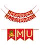 Wobbox My First Hair Cut Banner, Mundan Ceremony Banner, Mundan Ceremony Decoration Red-Pack Of 1