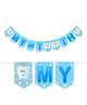 Wobbox First Tooth Banner, I Got My First Tooth Banner, I Got My First Tooth Decoration Items Blue-Pack Of 1