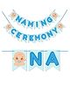 Wobbox Naming Ceremony Banner, Namkaran Banner, naming ceremony decoration items Blue Pack of 1