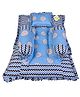 Babytoons New Born Baby Bedding Mattress/Gadda Bed Set for Babies with 2 Side Bolster & Head Pillow | Baby Sleeping Bed for 0 to 12 Months (Blue)