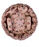 Babytoons Baby Reversible Round Cotton Bedding Set Mattress with 4 Multi Shape Pillows for Baby Boys and Baby Girls (0-12 Month)  Brown