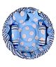 Babytoons New Born Baby Luxury Nest Bed Cotton Reversible Round Bedding Set Premium Sleeping Mattress with Pillows (0-12 Months)  Blue