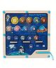 Happy Hues Magnetic Maze Board-Includes 9 Planets, Learn Numbers 0-9 & Maths Function Addition & Subtraction- Educational Travel Games for Kids