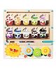 Happy Hues Magnetic Number Maze- Color & Fruit Recognition-Clock & Gears Board Puzzle Matching Toy- Fine Motor Skills Activity Toy for Toddlers