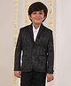 Vastramay Full Sleeves Sequin Embellished Blazer - Black