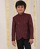 Vastramay Jodhpuri Style Full Sleeves Sequin Embellished  Jacket - Maroon