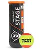 Dunlop Stage 2 Green-Orange Tennis Ball (4 Can (3 Balls/Can) 12 Balls