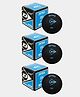 DUNLOP D1SB700105-BLUE-DOT INTRO Squash Ball (Pack of 3, Black)