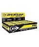 DUNLOP D1SB700108 Doble Dot  Sports Pro Yellow Squash Ball (Pack of 12, Black)
