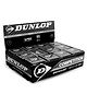 DUNLOP D1SB700112-SINGLE DOT Competition Squash Ball (Pack of 12, Black)