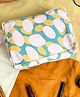 Jasmey Homes Fusion Fantasy Hand Cotton Pouch with Zipper for Gifting, Storing Stationery, Make up, Medicine and Toiletry Items - Multicolor