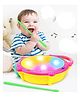 VGRASSP Battery operated Flash Drum with Multi color 3D Lights, Music Baby Toy for 2 3 4 Year Kid Boy Girl - Color As Per Stock