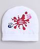 Tipy Tipy Tap Holi Theme My First Holi Text Printed Cap - White