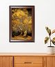 WENS GOLDEN TREE IN SUNRISE FRAMED WALL ART PAINTING Brown