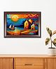 WENS BEAUTIFUL SCENERY FRAMED WALL ART PAINTING Brown