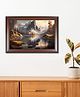WENS BEAUTIFUL LANDSCAPE NATURE FRAMED WALL ART PAINTING Brown