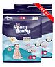Honey Bunny Everyday Baby Pants Diapers with Wetness Indicator, Silky Soft - Bubble sheet, Small - 78(4-8 kgs) (Pack of 2) 156pcs