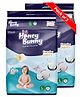 Honey Bunny Everyday Baby Pants Diapers with Wetness Indicator, Silky Soft - Bubble sheet, Large -(62 pcs) (Pack of 2) - L (124)