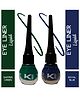 KINDED Eye Liner Liquid Combo Matte Finish Royal Blue & Dapper Green Pack of 2 - 5 ml Each