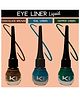KINDED Eye Liner Liquid Combo Matte Finish Teal Green, Chocolate Brown & Dapper Green Pack of 3 - 5 ml Each