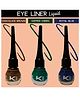 KINDED Eye Liner Liquid Combo Matte Finish Chocolate Brown, Royal Blue & Dapper Green Pack of 3 - 5 ml Each