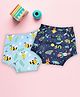 Moms Home 100% Cotton Unisex Baby Padded Underwear -Bee & Rocket -Size 2 (2-3Y) - Pack of 2