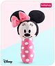 Babyhug Disney Soft Minnie Mouse Squeaker Baby Rattle - Pink | Promotes Sensory Engagement & Grip Strength | Soft & Infant-Safe | BIS Certified