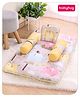 Babyhug Cotton Bedding Set Elephant Print - Beige