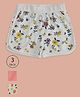 Pantaloons Baby Pack Of 3 Floral & Dots Printed Shorts - Multi Colour