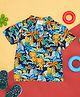 Pantaloons Baby Half Sleeves Animals Printed Shirt - Navy Blue