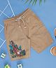 Pantaloons Baby Cotton Animal Printed Shorts - Beige