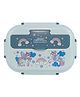 Smily kiddos Unicorn Theme Steel Insulated Leak Proof Lunch Box with Spoon & Chop Sticks - Blue