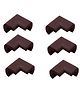 Adore Advanced Safety Series Baby Childproofing Safety Edge Guards S- Pack of 6- Brown